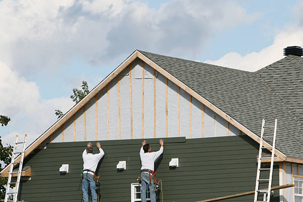 Professional Siding technician working in Webster, TX